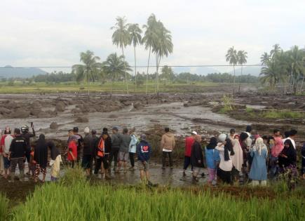 Tragedia por inundaciones y lava fría en Sumatra