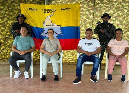 Tres civiles y un soldado secuestrados en colombia son liberados por disidencia de las FARC