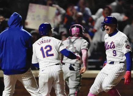 Triunfo de los Mets de Nueva York en un juego lleno de emociones