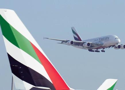 Aerolínea Emirates reporta ganancias récord en 2023