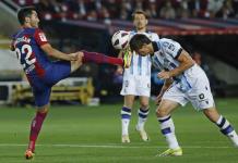 Barcelona vence a Real Sociedad en la Liga Española