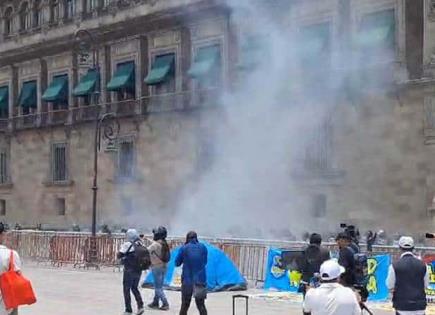 Consecuencias del ataque de normalistas en Palacio Nacional