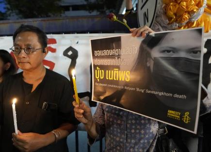 Trágico desenlace de activista tailandesa en huelga de hambre