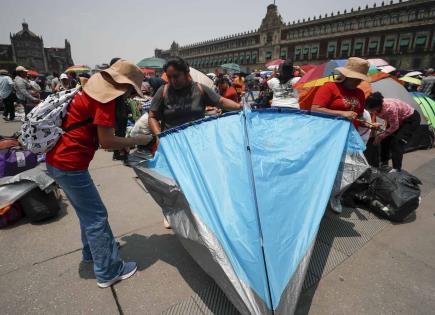 CNTE anuncia reubicación de plantón en el Zócalo