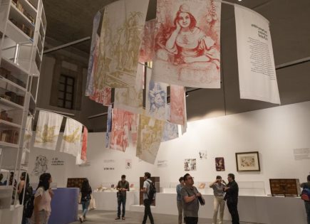 Exposición de la colección de libros de Don Quijote en el Museo Franz Mayer