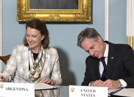 Argentina y Estados Unidos firman memorándum para restablecer diálogo estratégico