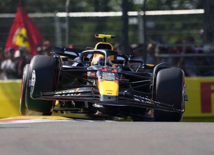 Decepción de Sergio Pérez en la clasificación del Gran Premio de Emilia Romaña