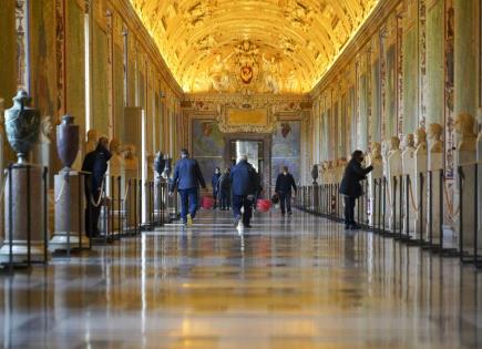 Exhibición de reliquias en los Museos Vaticanos