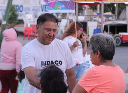 Aldaco promueve el voto libre y sin coacción en su campaña por el sexto distrito