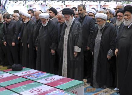 Funeral del presidente de Irán tras choque de helicóptero