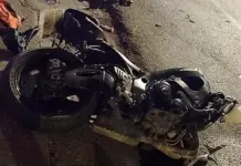 Motociclista resulta herido en aparatoso choque sobre la B. Anaya
