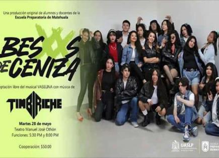 Alumnos presentarán musical Besos de Ceniza Alumnos presentarán musical Besos de Ceniza