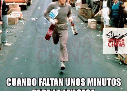 Humor en redes: Internautas reaccionan con memes ante la Ley Seca