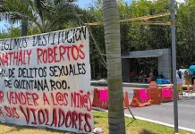 Protesta de Madres Buscadoras en Canc&uacute;n
