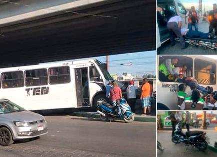 Camionero causa accidente con 13 lesionados