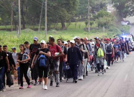 Migrantes preparan nueva caravana en Tapachula antes de elecciones