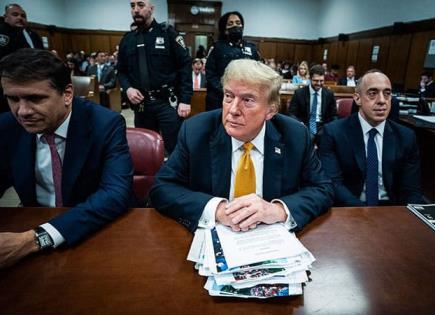 Primer día del juicio a Trump, sin un veredicto