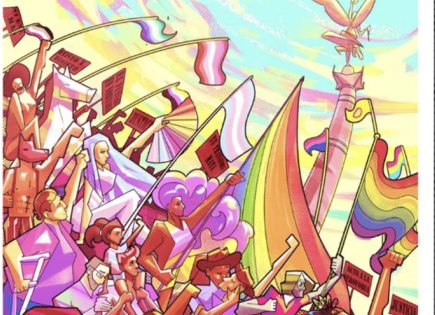 Cartel ganador para la 46 marcha del Orgullo LGBT+ de la CDMX