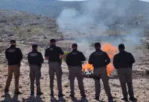 Incineran FGR y Sedena 85 kilos de narcóticos decomisados en SLP Incineran FGR y Sedena 85 kilos de narcóticos decomisados en SLP