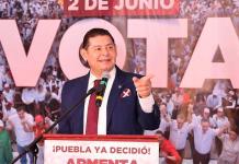 Alejandro Armenta celebra victoria histórica en elección de Puebla