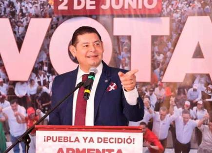 Alejandro Armenta celebra victoria histórica en elección de Puebla