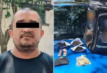 Detención de repartidor de alimentos con drogas en Cuauhtémoc Detención de repartidor de alimentos con drogas en Cuauhtémoc