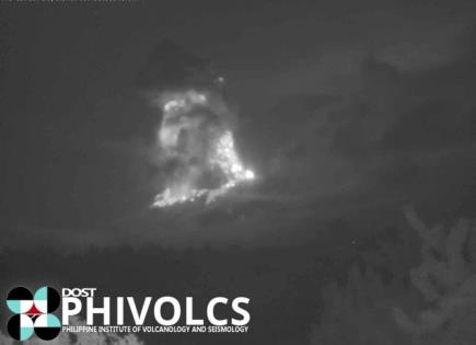 Erupción del Monte Kanlaon en Filipinas