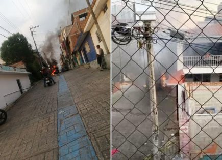 Violenta protesta y quema de papelería en sede electoral de San Fernando