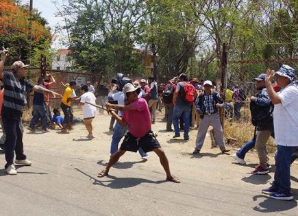 CNTE protesta en Oaxaca