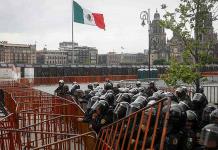 Medidas de seguridad en Palacio Nacional por marcha de CNTE