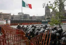 Medidas de seguridad en Palacio Nacional por marcha de CNTE