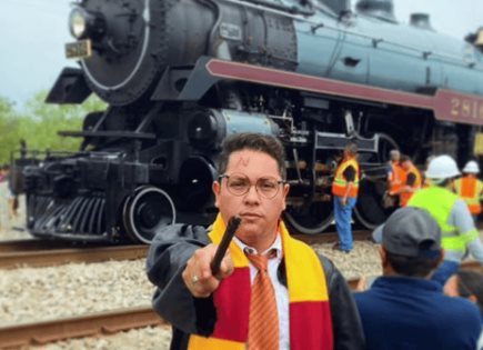 Harry Potter se toma fotos con La Emperatriz
