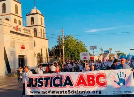 Marcha conmemorativa por tragedia en Guardería ABC