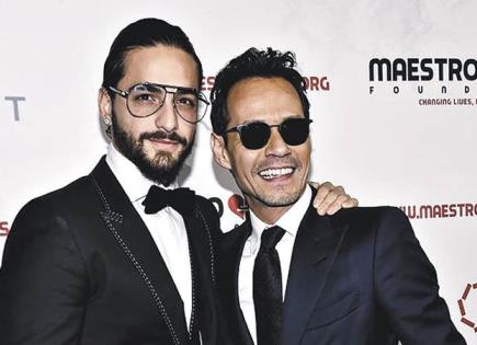 R. Martin, Maluma y M. Anthony en el Festival Icónica de Sevilla