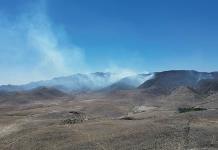 Tras incendio, abandonan la  sierra de SM