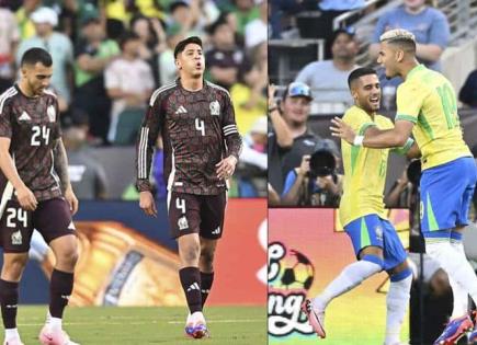 Brasil anota temprano en partido de preparación contra Selección Mexicana