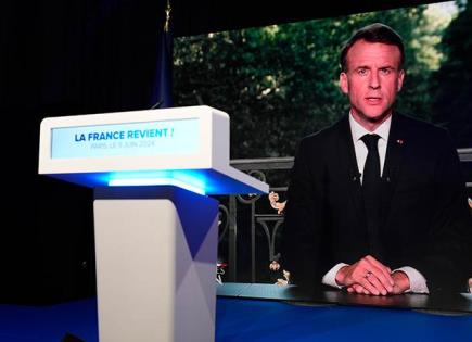 Macron disuelve Asamblea y llama a adelantar comicios