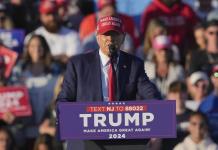 Preparativos para el mitin de Trump en Las Vegas