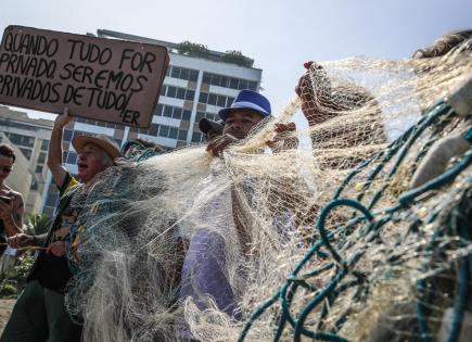 Protesta en Playa Ipanema contra Privatización