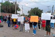 Protesta en Texcoco por falta de suministro de agua potable