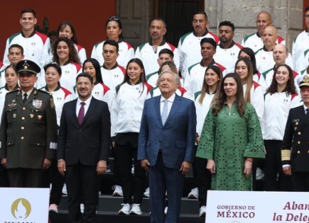 Emotiva despedida de la delegación mexicana para Juegos Olímpicos de París 2024