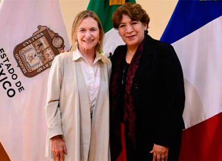 Encuentro entre Delfina Gómez y la Embajadora de Francia en México
