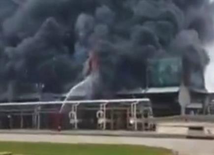 Video | Se registra explosión e incendio en Pemex-Chiapas