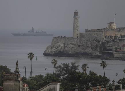 Barcos de guerra de Rusia llegan a La Habana tras maniobras en el Atlántico