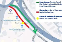 Cierre vial en avenida Sierra Vista por colapso de drenaje