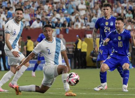 Goleada de Argentina a Guatemala en amistoso previo a la Copa América