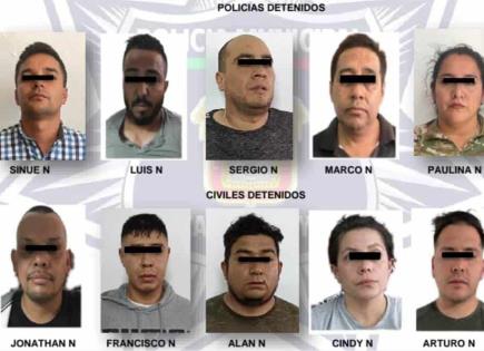 Policías y Civiles Detenidos por Robo en el Estado de México