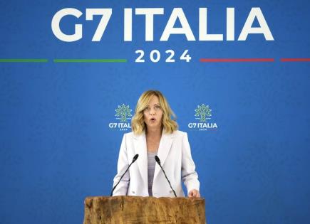 Declaraciones de Giorgia Meloni en la cumbre del G7 sobre Ucrania y Putin