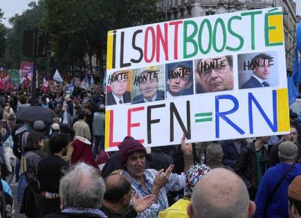 Protesta masiva en Francia contra la ultraderecha