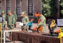 Destruye Sedena casi 400 armas decomisadas al crimen en SLP